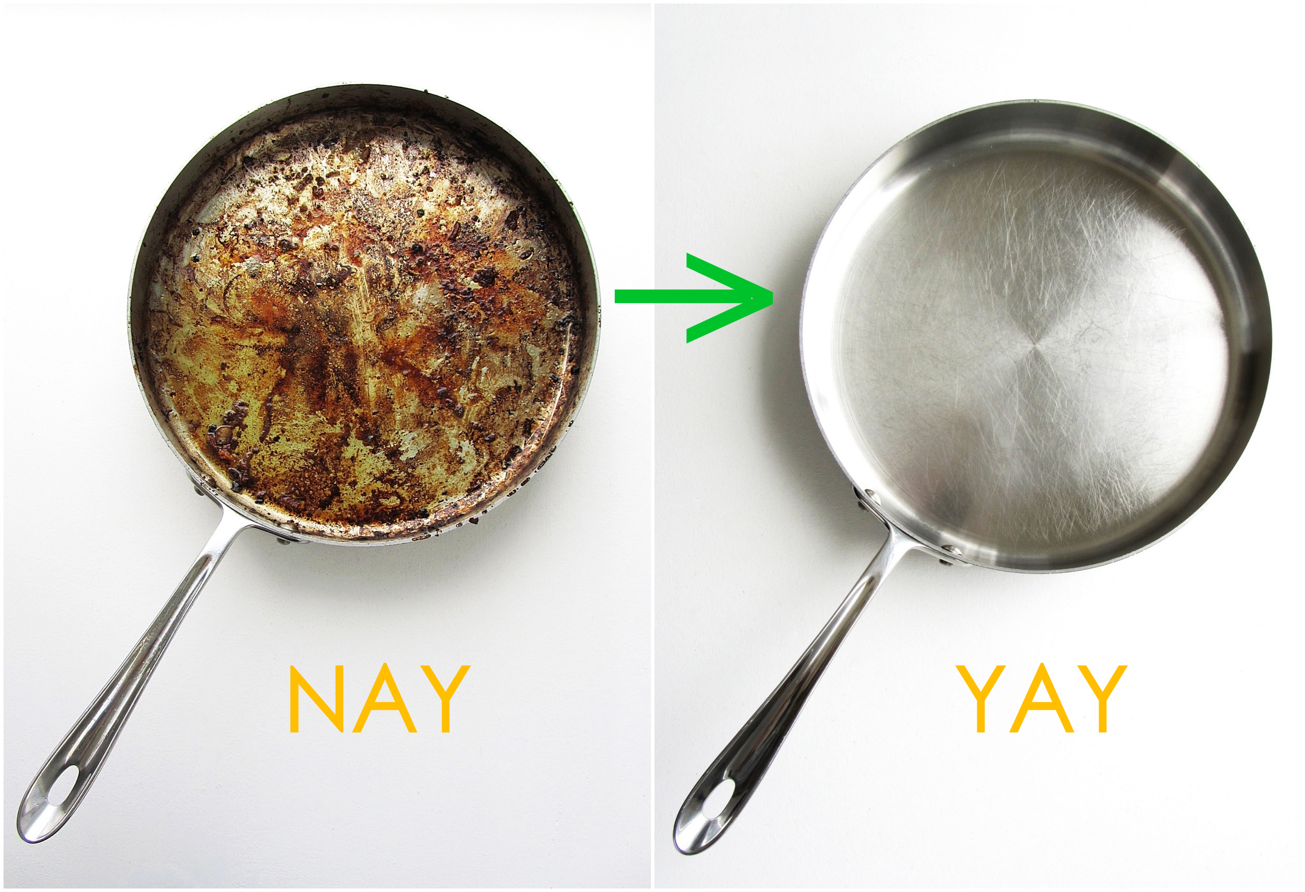 How to Remove Baked-On Grease from Stainless Steel Cookware